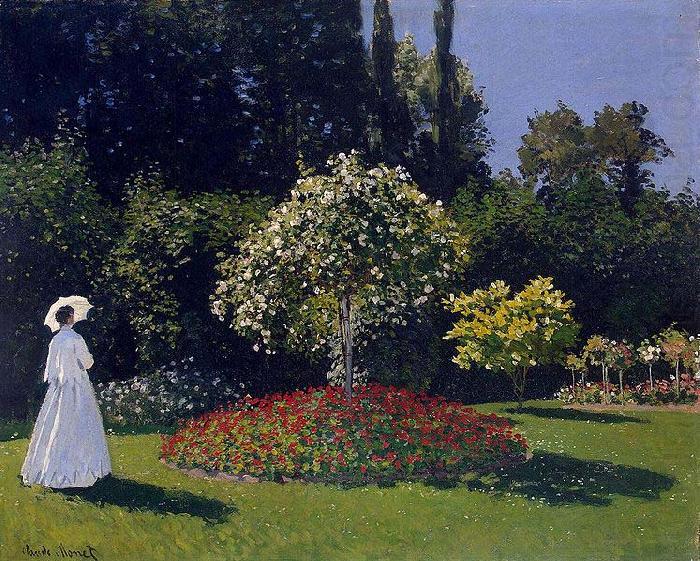Claude Monet Woman in a Garden china oil painting image